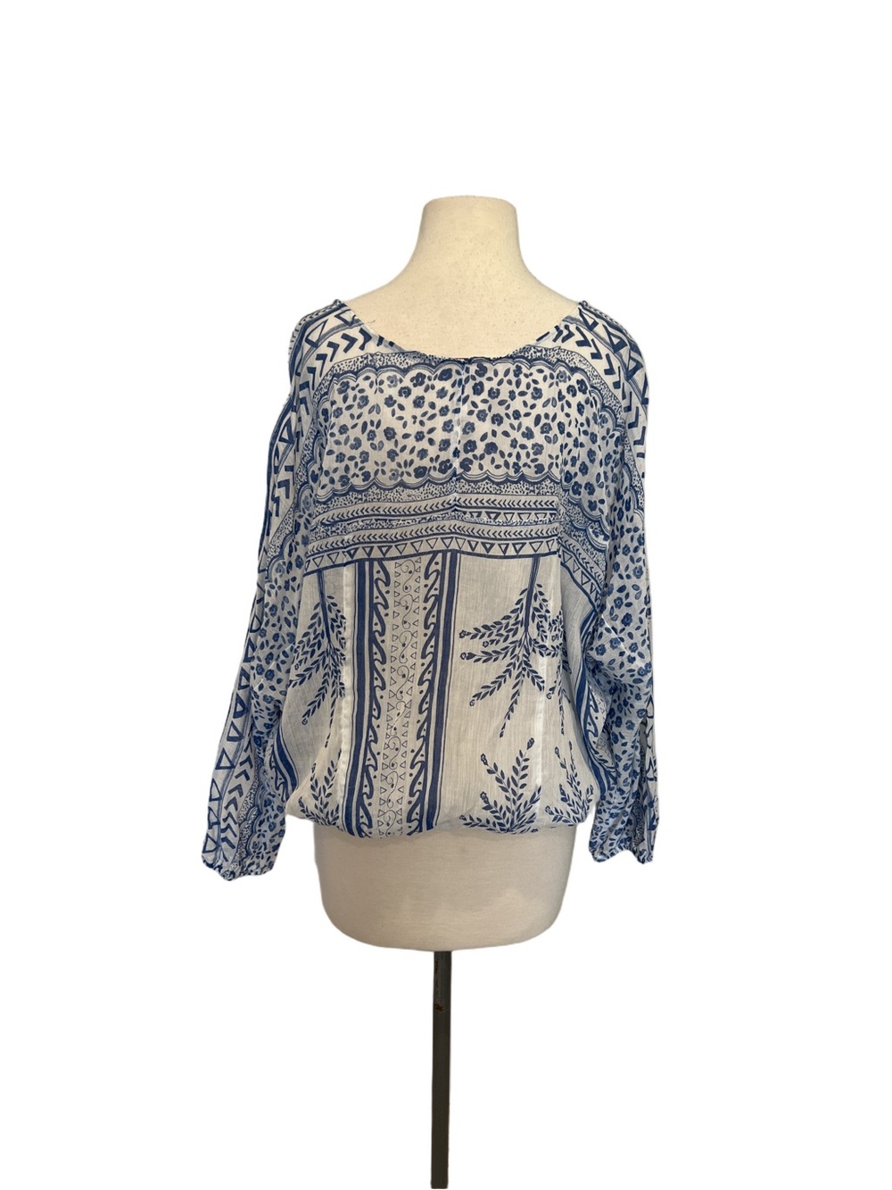 Free people Boho pheasant top -Size:M - Picture 4 of 8